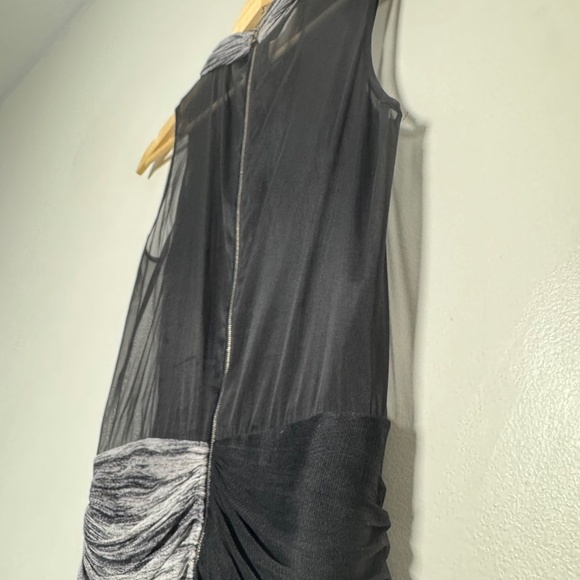 Willow Austrailian Brand Draped Sleeveless Silk Black Mini Dress RARE Sz 2 US - Picture 6 of 16